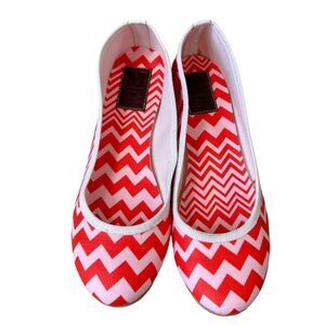 Missoni Orphan Aid Chevron Striped Ballet Flats